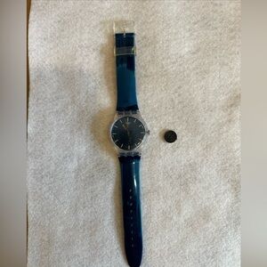 Swatch Blue and Black Men's Watch